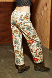 Margo Cropped 5 Pocket Pant - Botanical Floral