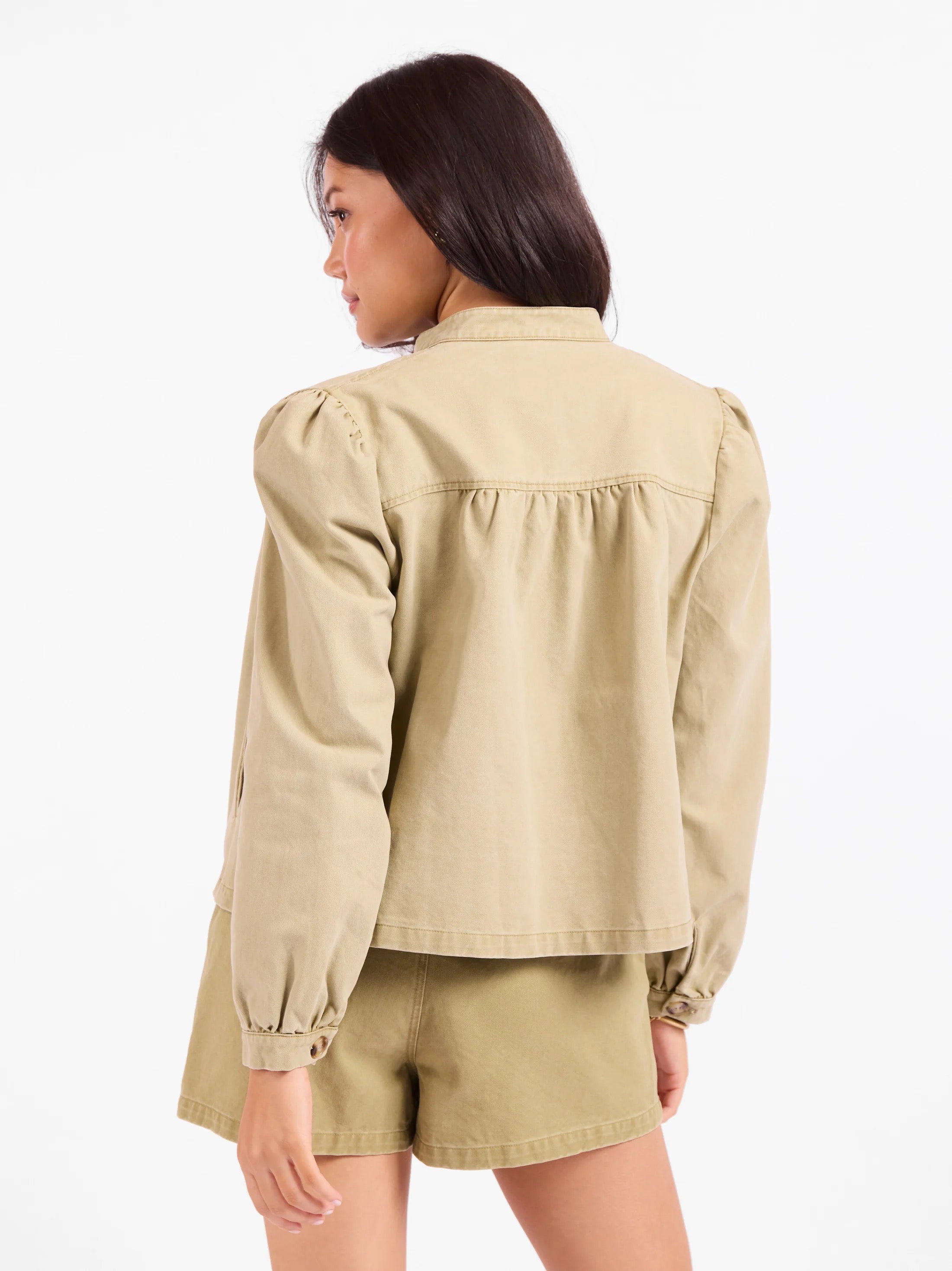Wildhearted Buttoned Jacket - Olive Green