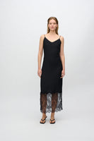 Elly Dress With Lace - Black