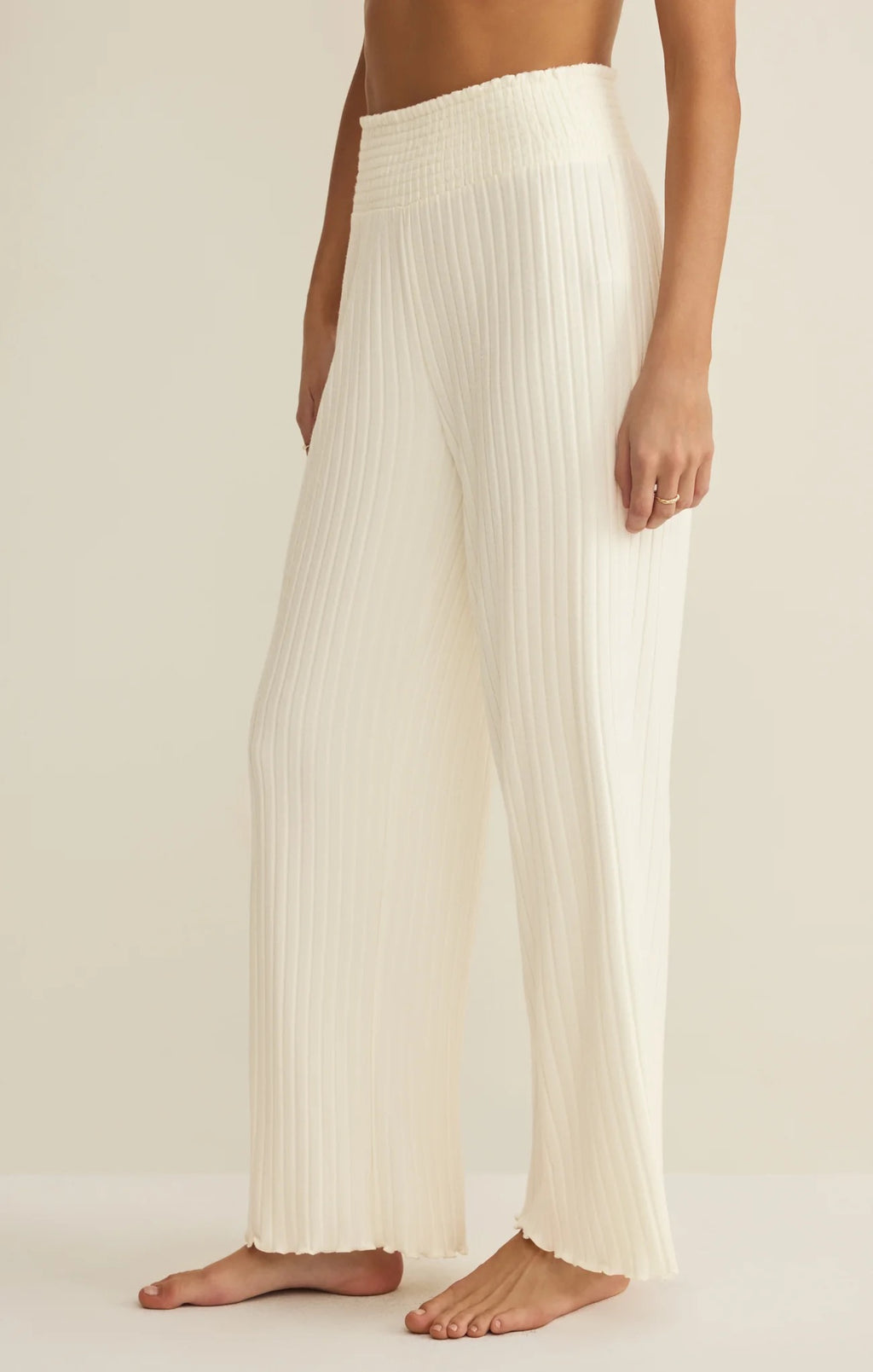 Dawn Smocked Pant - Bone