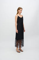 Elly Dress With Lace - Black