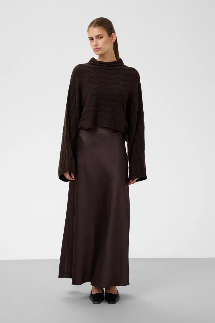 Idalia Ponch Pullover - Ganache Melange