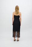 Elly Dress With Lace - Black
