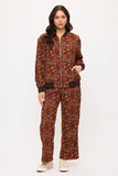 Fall Floral Cord Bomber Jacket