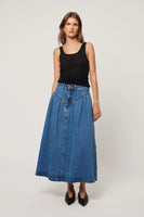 Leonie Skirt - Mid Vintage Blue