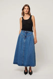 Leonie Skirt - Mid Vintage Blue