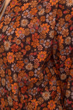 Fall Floral Cord Bomber Jacket