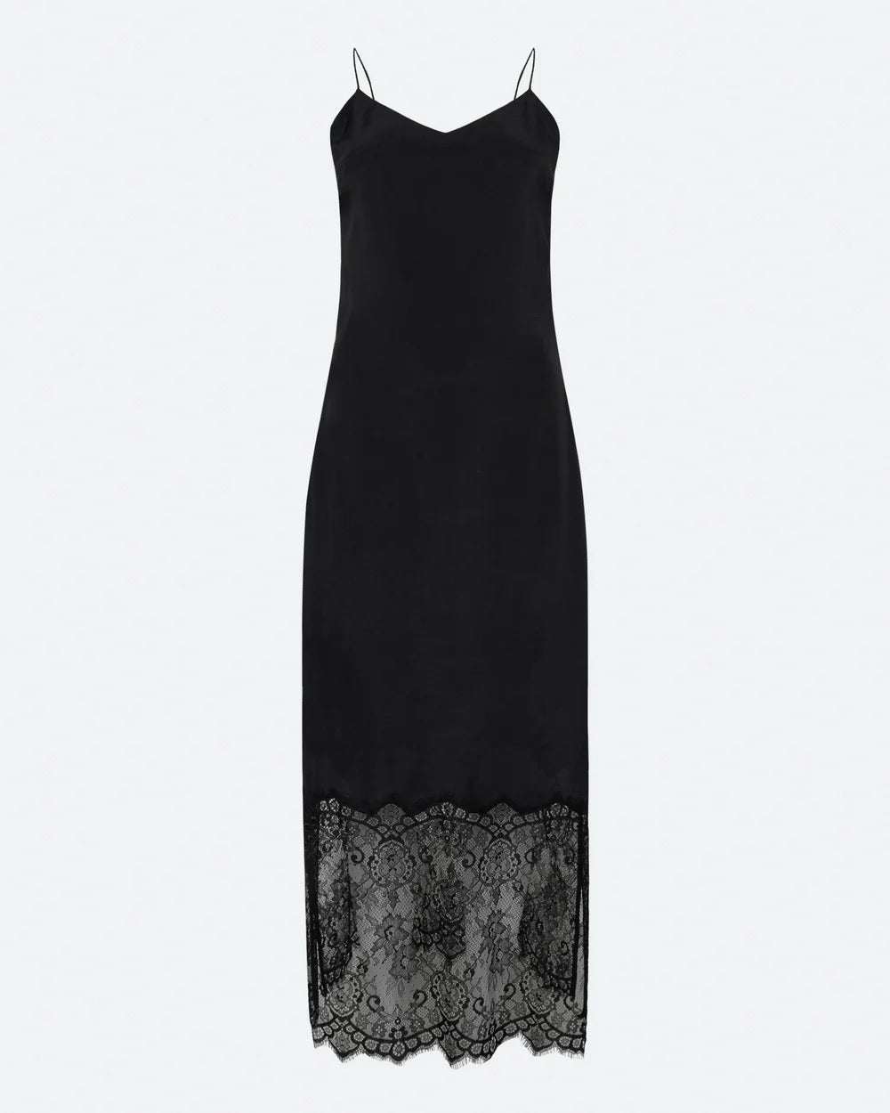 Elly Dress With Lace - Black