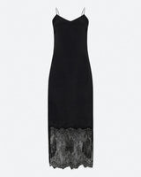 Elly Dress With Lace - Black