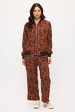 Fall Floral Cord Bomber Jacket