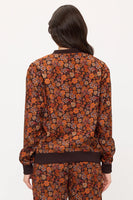 Fall Floral Cord Bomber Jacket