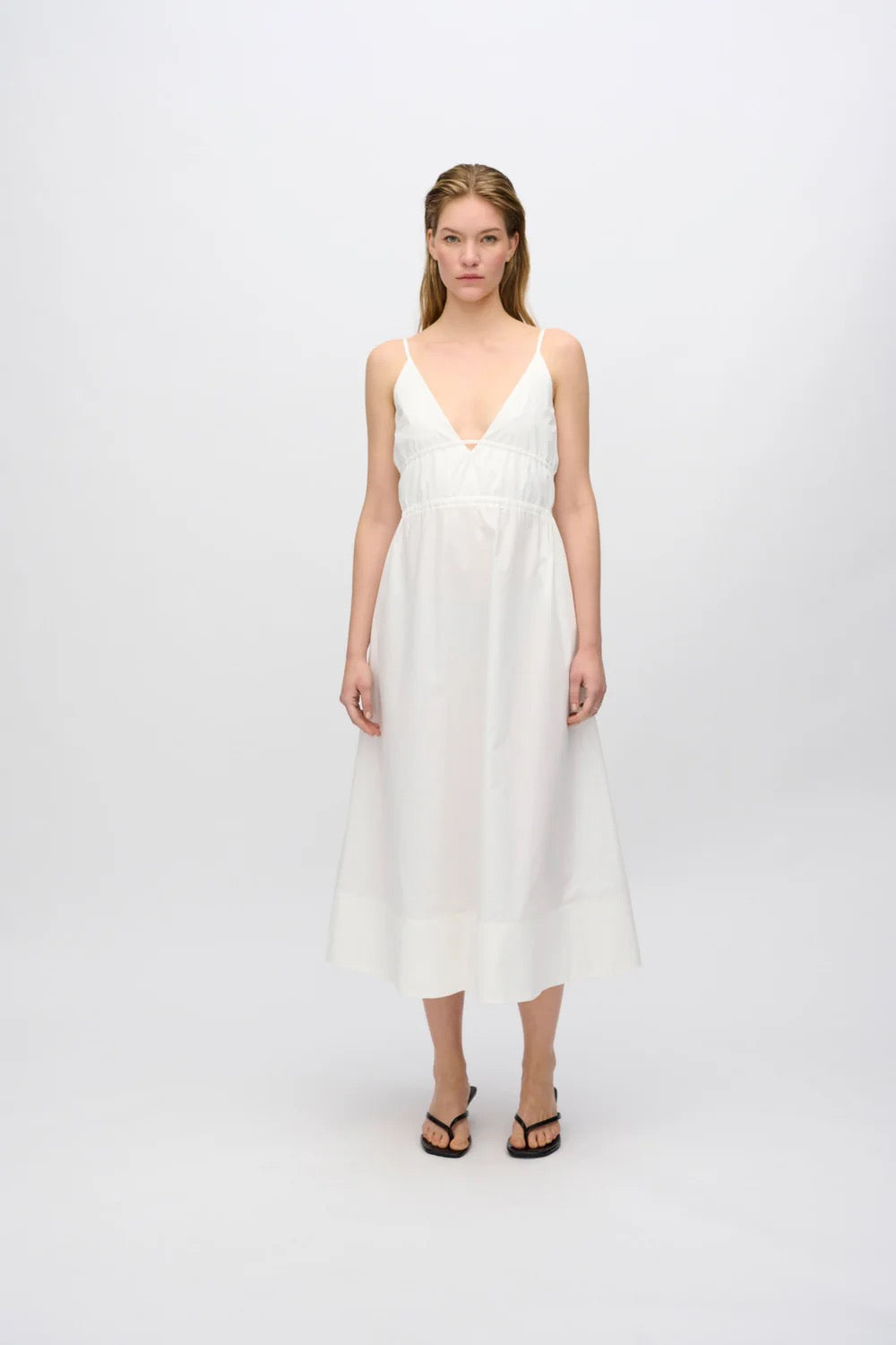 Olivia Midi Dress - Coco Milk