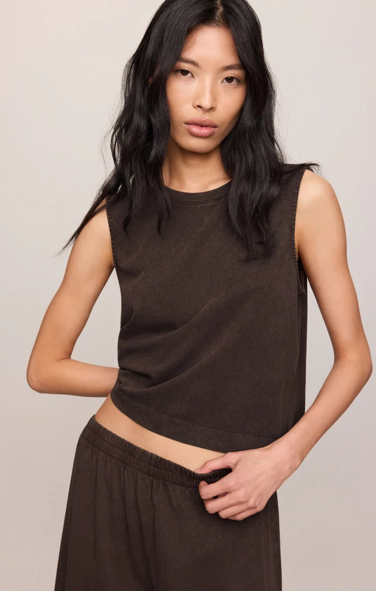 Scout Jersey Crop Flare Pant - Dark Chocolate