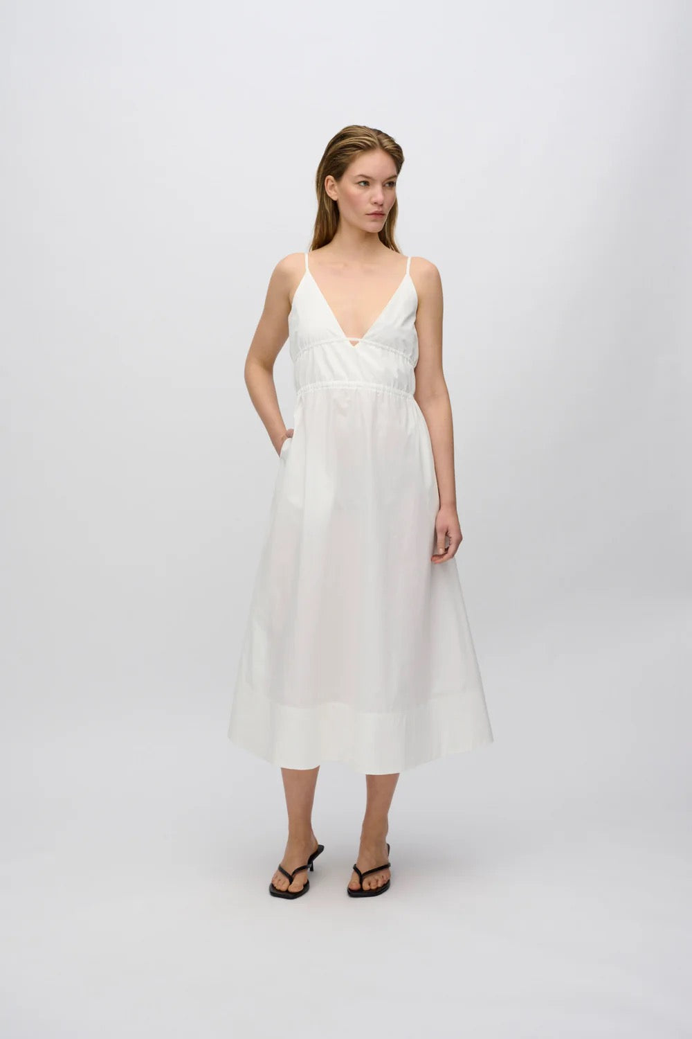 Olivia Midi Dress - Coco Milk