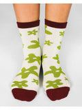 Flower Knit Ankle Sock