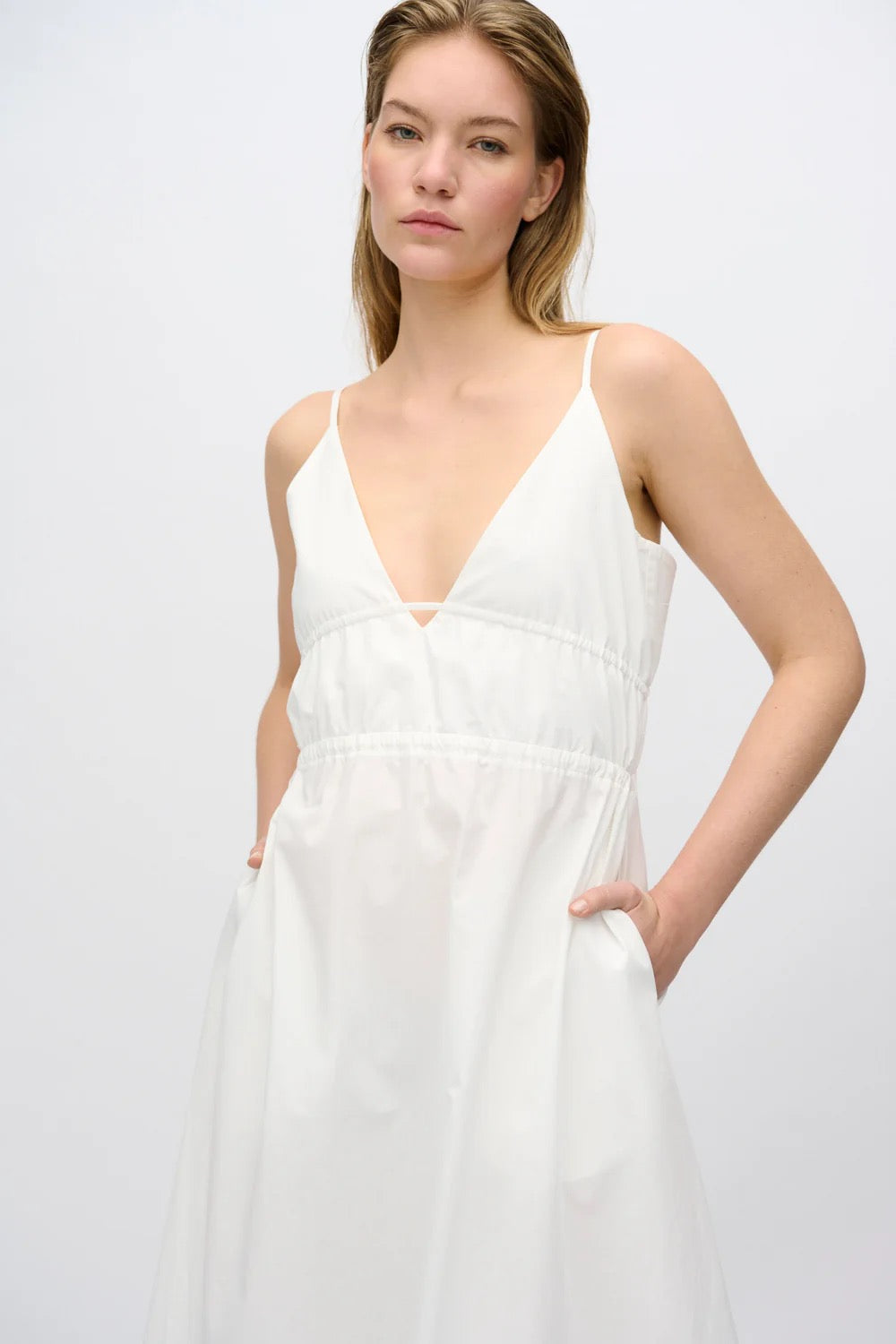 Olivia Midi Dress - Coco Milk
