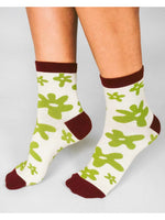 Flower Knit Ankle Sock