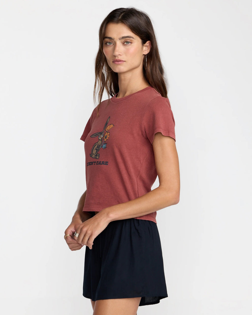Don't Care 411 Tee - Madder Brown