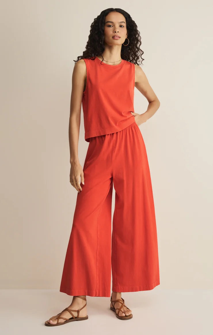 Sloane Jersey Muscle Tank - Lychee
