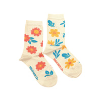 Fun Flowers Mismatched Socks