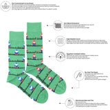 Garden Grandpa Gnomes Mismatched Socks M