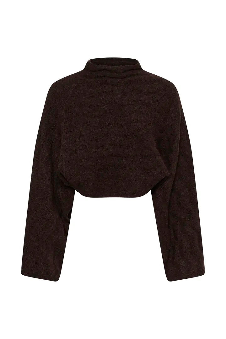 Idalia Ponch Pullover - Ganache Melange