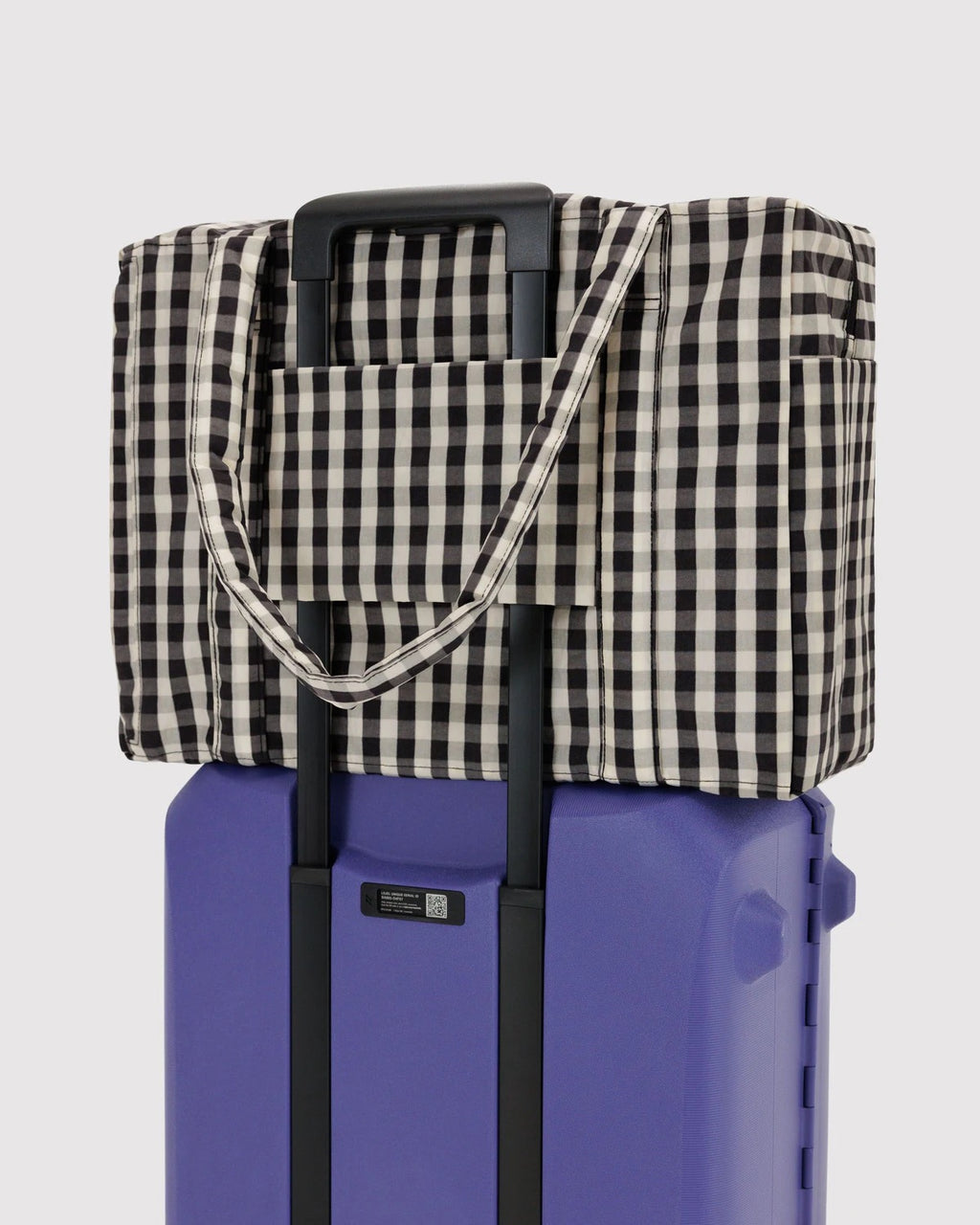 Cloud Carry-On - Black & Cream Gingham