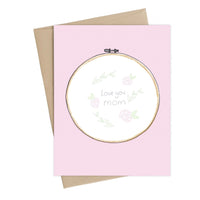 Mom Cross Stitch Card