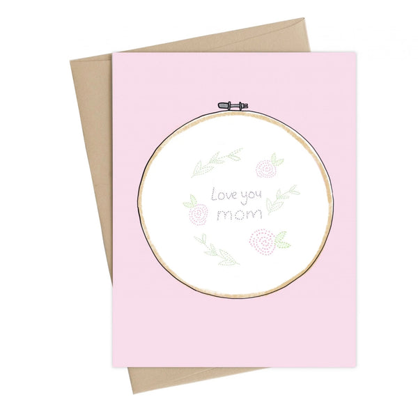 Mom Cross Stitch Card