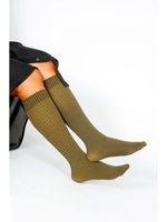 Grandpa Houndstooth Knee High Sock