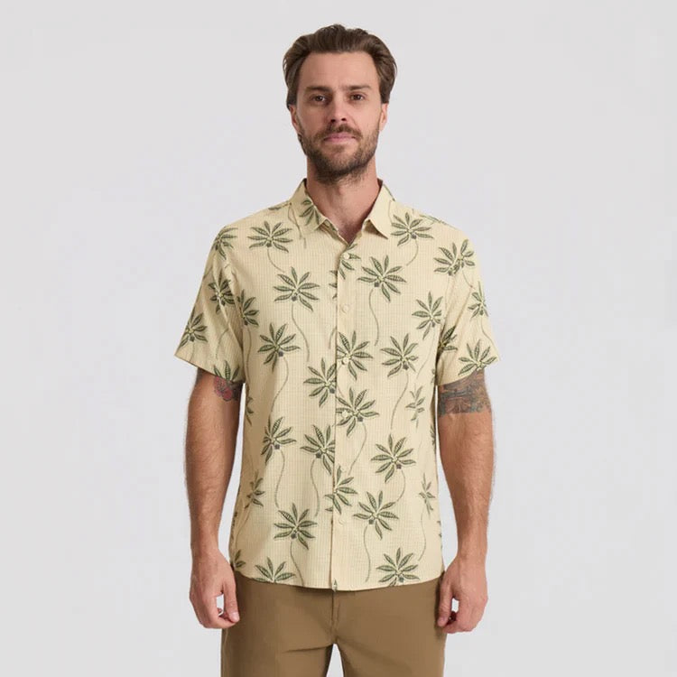 Bless Up Breathable Stretch Shirt - Fossil Print