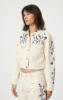 Harmony Jacket - Beige Denim
