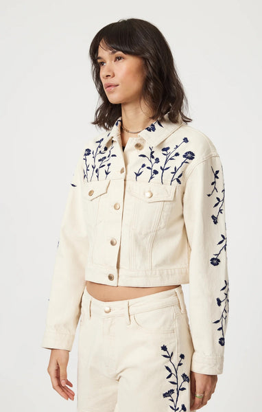 Harmony Jacket - Beige Denim