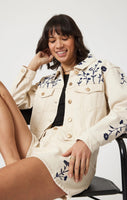 Harmony Jacket - Beige Denim