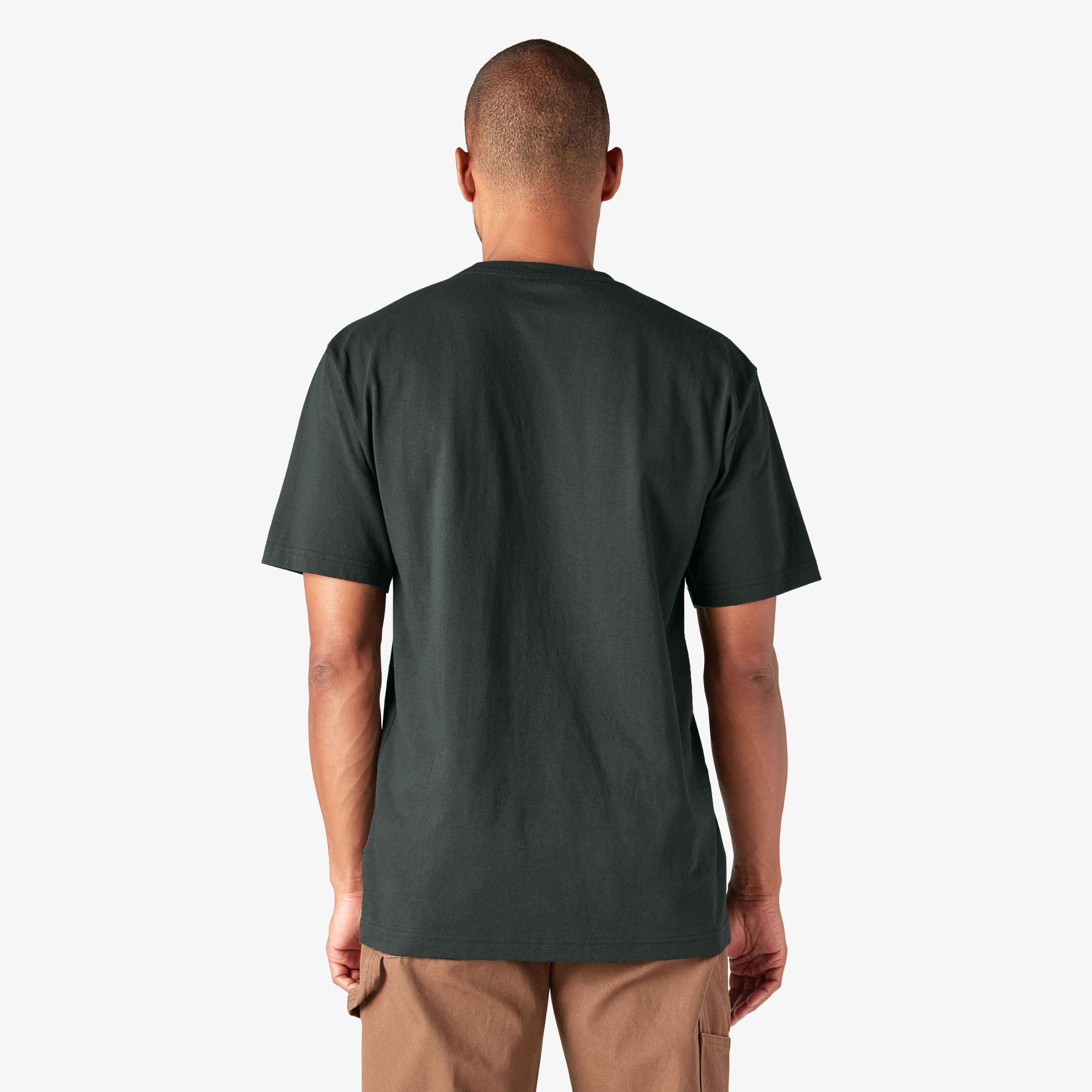 Heavyweight Crew Neck Tee - Hunter Green