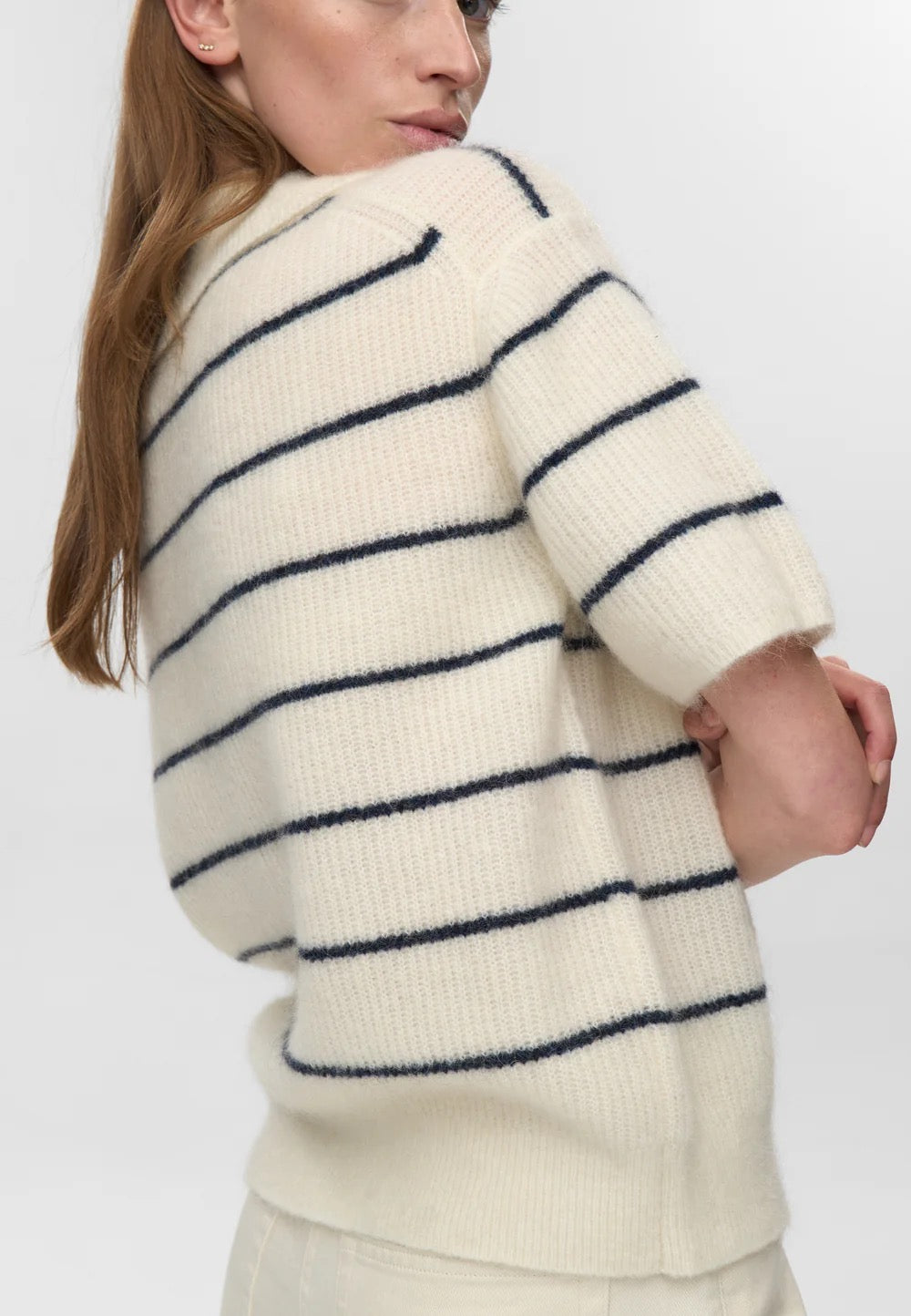 Ruth Knit Polo - Coco Milk
