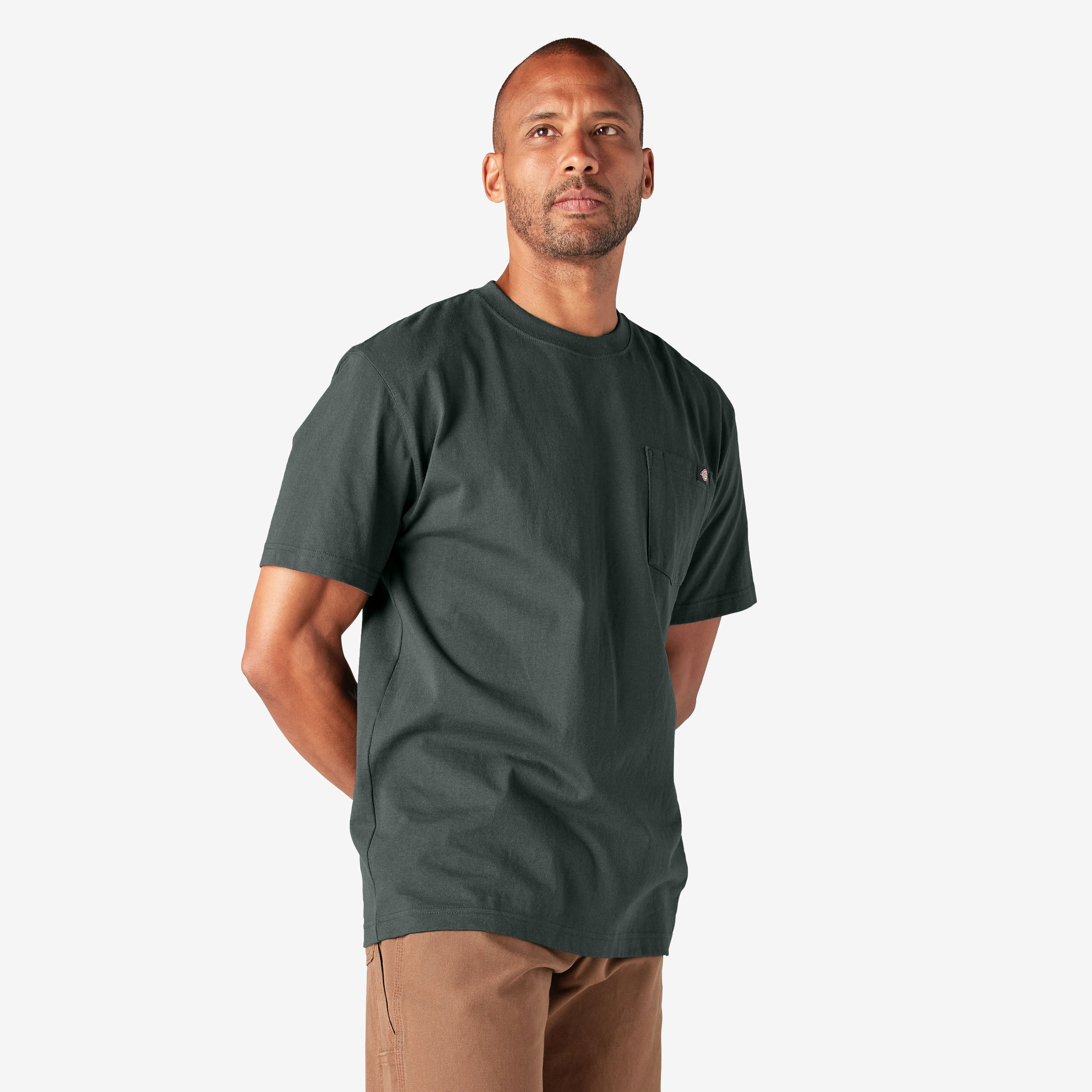 Heavyweight Crew Neck Tee - Hunter Green