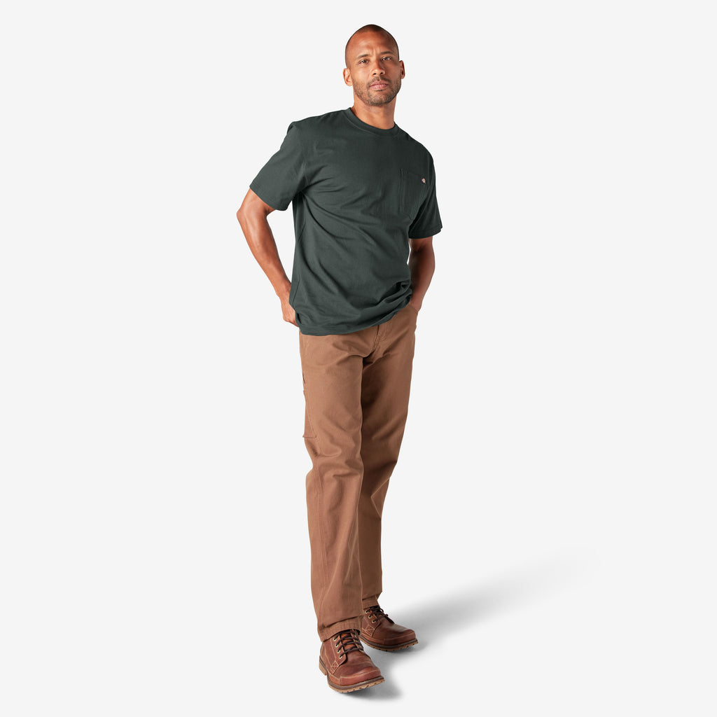 Heavyweight Crew Neck Tee - Hunter Green