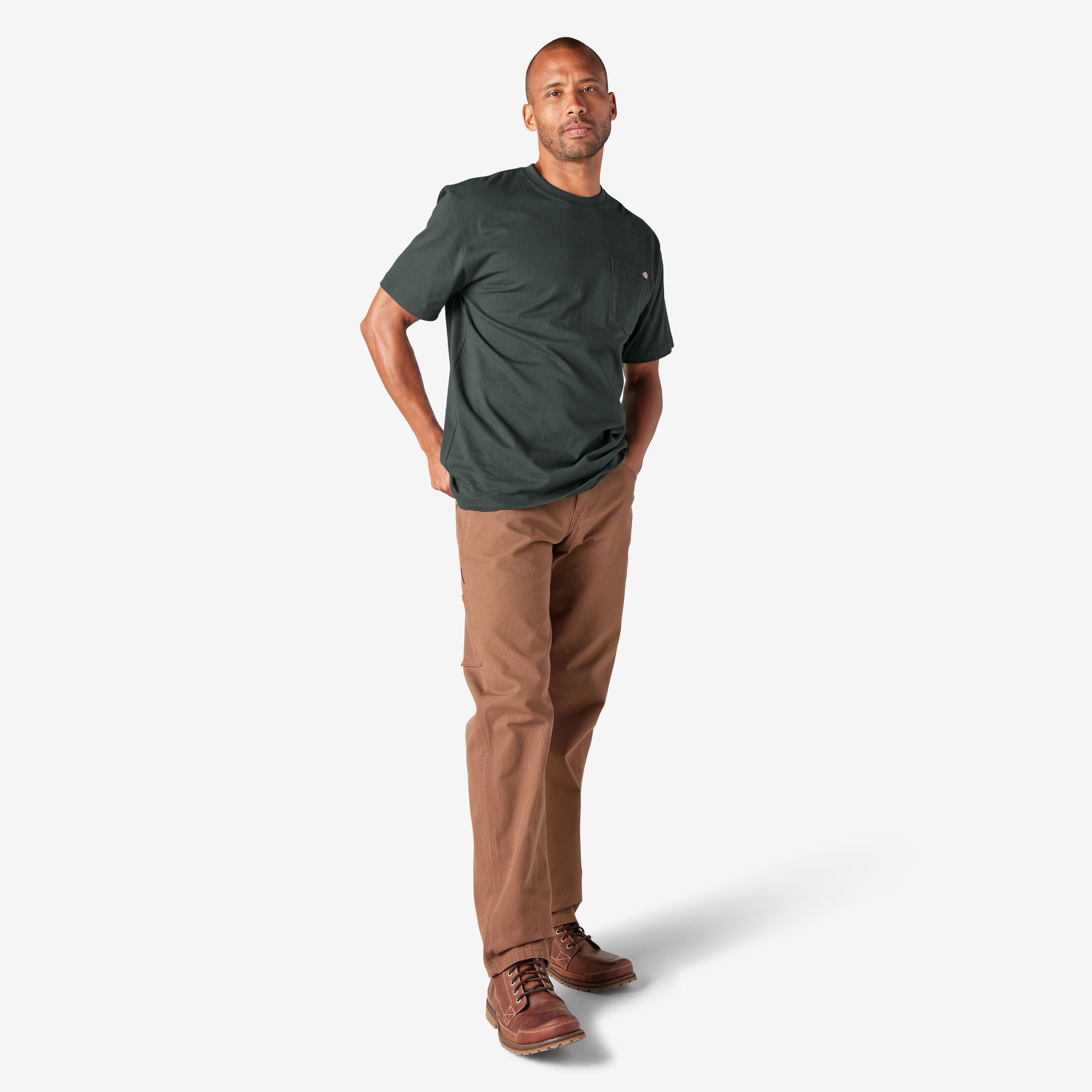 Heavyweight Crew Neck Tee - Hunter Green