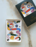 Rainbow Snake Porcelain Trinket Dish