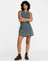 Jessie Mini Dress - Dusty Blue