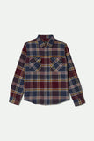 Bowery Flannel - Mood Indigo/Port/Saffron