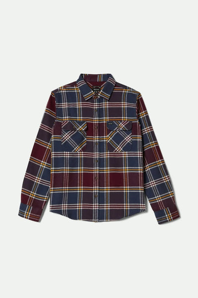 Bowery Flannel - Mood Indigo/Port/Saffron