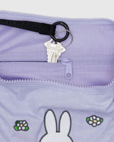 Medium Nylon Crescent Bag - Embroidered Miffy