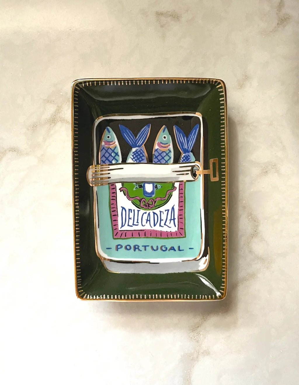 Sardine Porcelain Trinket Dish