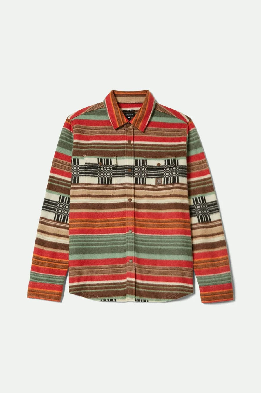 Bowery Arctic Stretch Fleece Flannel - Multi Blanket Stripe