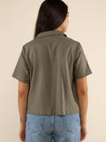 Nico Short Sleeve Tie Blouse