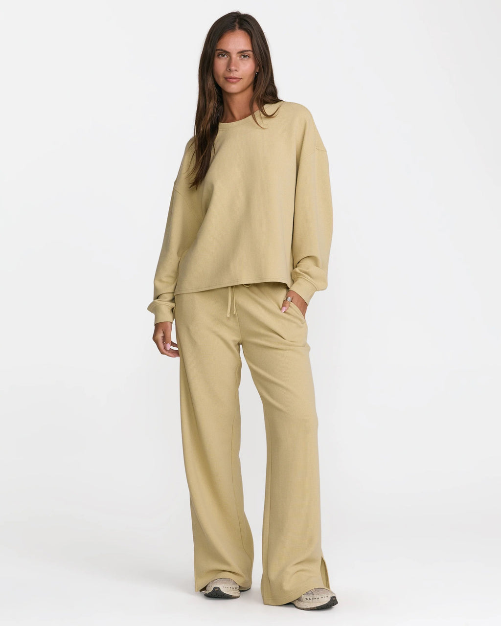 Glory Waffle Split Pant