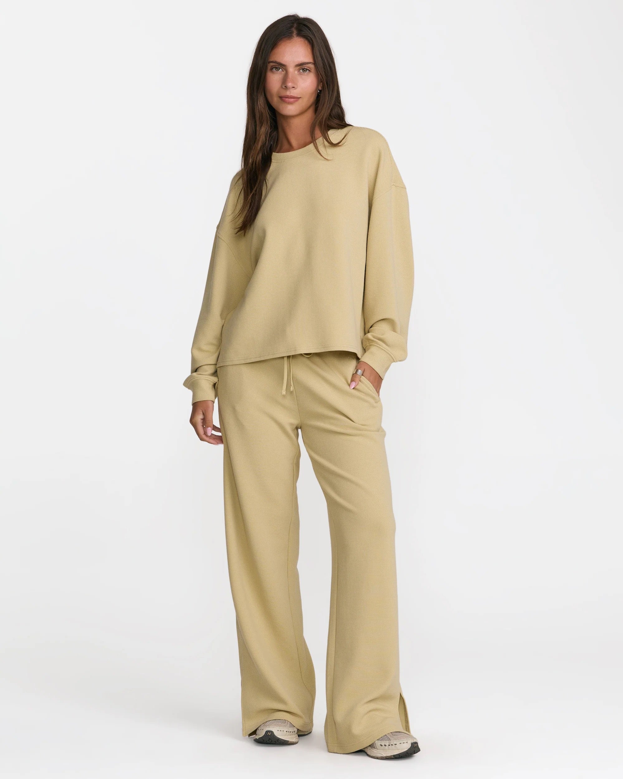 Glory Waffle Split Pant