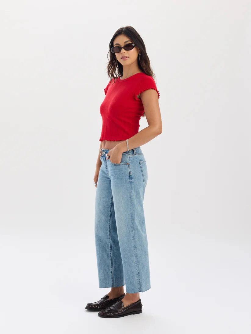 Keeper Low Rise Straight Crop - Obvious Vintage